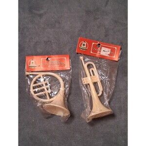 Commodore Rainbow Pearlized Musical Instrument Ornaments NEW Vintage